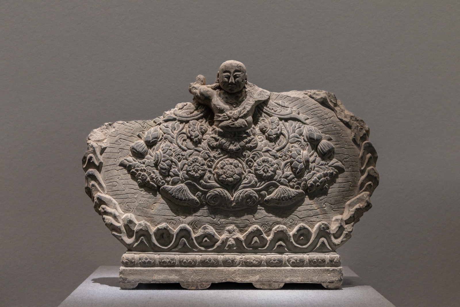 2 青石雕宝石花台 1964年常熟崇教兴福寺塔地宫采集 北宋